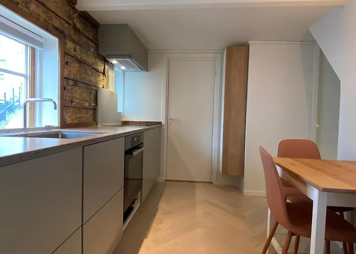 Entire Renovated From 1780 With Kitchen, Bath, Bedroom, And Living In Skuteviken アパート *
